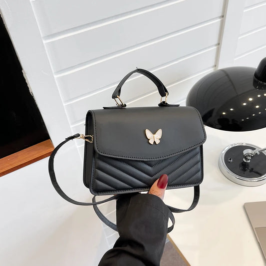 “PU Leather Small Square Bag: Stylish, Versatile, Perfect Crossbody or Shoulder.”