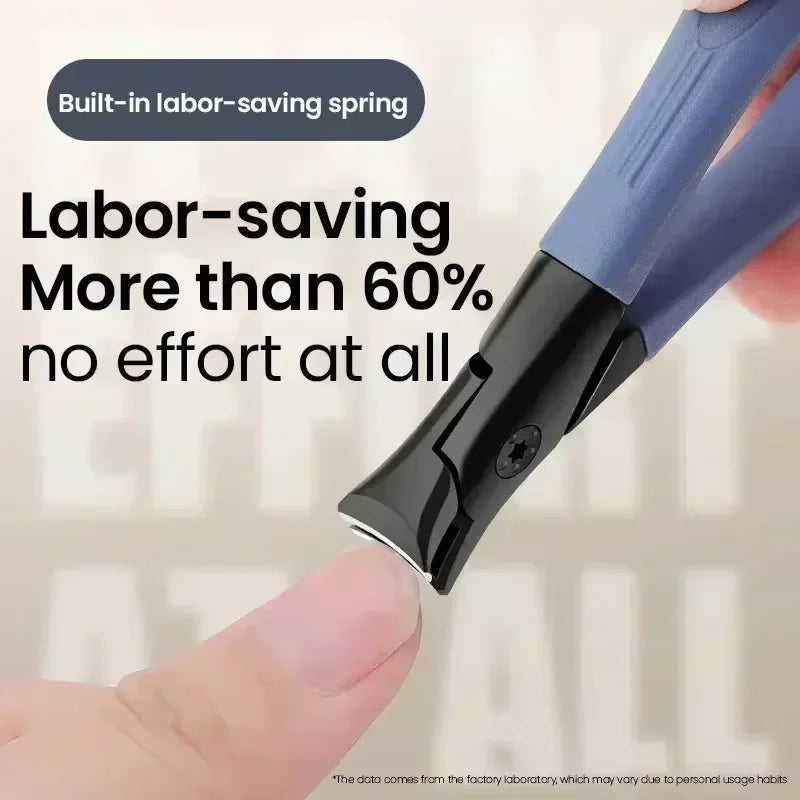 “Stainless steel nail clippers, gray, durable, thick nails, elderly use, individual household trimmer.”