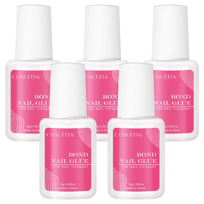 “Clear Nail Glue for False Nail Tips – Strong, Quick-Drying Adhesive for Perfect Nails”