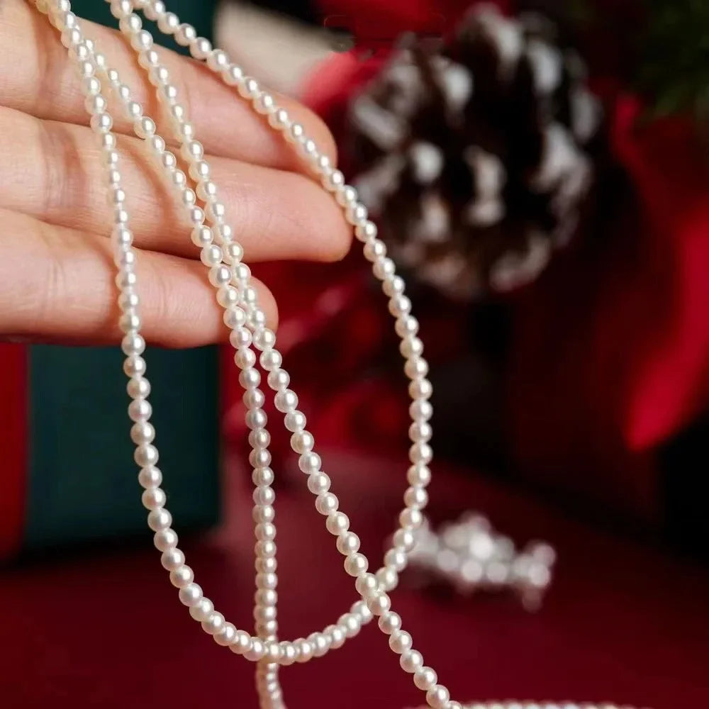 “New Vintage White Pearl Choker Necklace - Elegant Design for Women, Wedding & Party Gift.”
