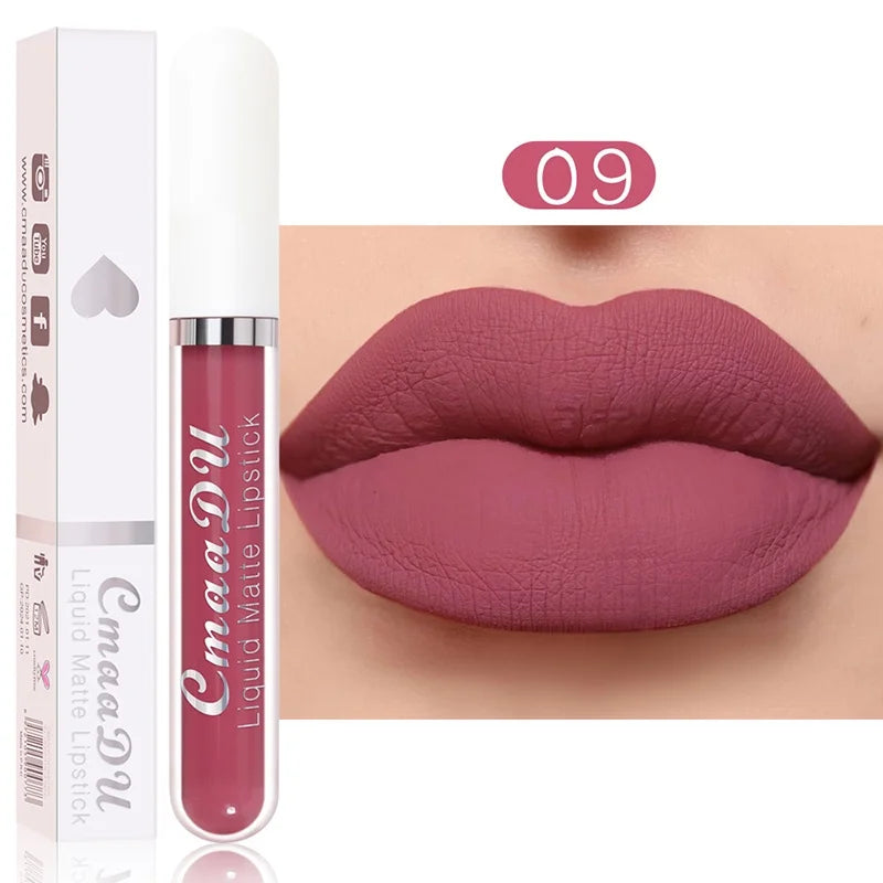 “Sexy Long-Lasting Velvet Matte Lip Gloss – Waterproof, Non-Stick, Liquid Lipstick for Women”