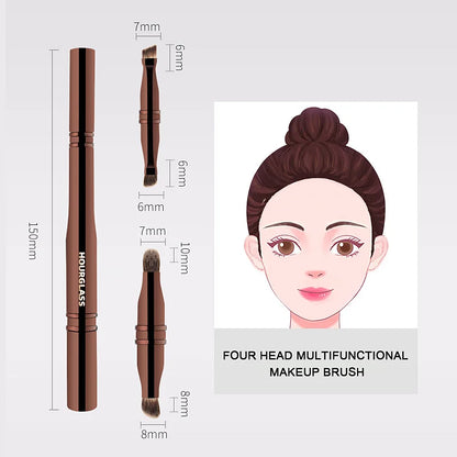 “Four-Head Multifunctional Makeup Brush for Eyeshadow, Eyebrow, Eyeliner, Concealer.”
