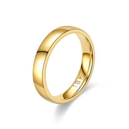 “Gold-Plated Ring - Simple Fashion Design for Wedding & Engagement.”
