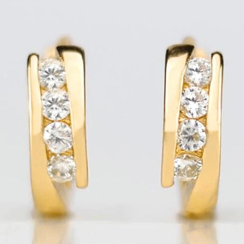 “Gold hoop earrings for women, daily wear, elegant, versatile statement jewelry.”
