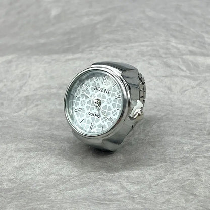 “Hot Selling Finger Watch Ring - Creative Alloy Quartz Watch for Men & Women.”