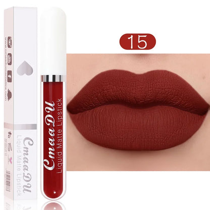 “Sexy Long-Lasting Velvet Matte Lip Gloss – Waterproof, Non-Stick, Liquid Lipstick for Women”