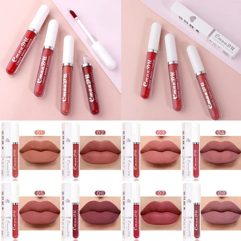 “Sexy Long-Lasting Velvet Matte Lip Gloss – Waterproof, Non-Stick, Liquid Lipstick for Women”