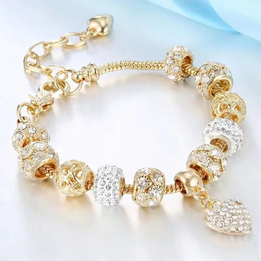 “Women’s Multi Element Beaded Love Bracelet Daily Party Holiday Jewelry Gift.”