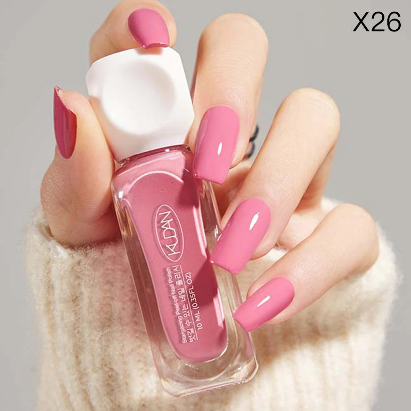“10ml Water-Based Peel Off Nail Polish, Glitter Colors, Manicure Supplies”