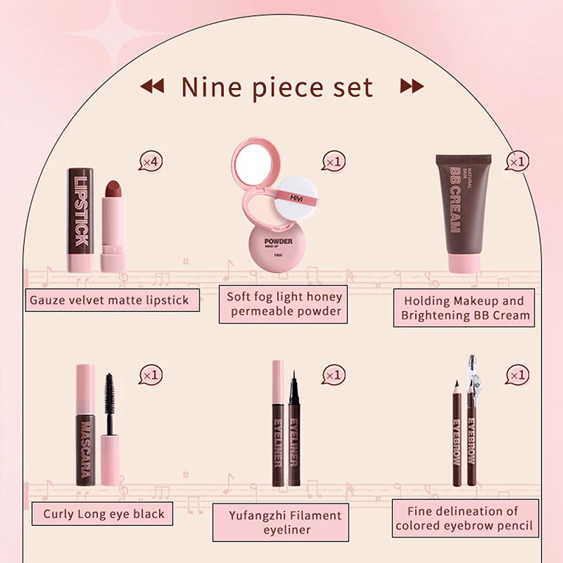 “Makeup gift box: powder, glue, lipstick—perfect Valentine’s gift.”
