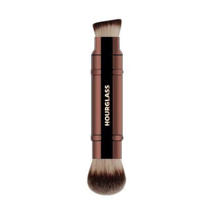 “Double head retractable foundation brush, soft fiber, smudge-proof, perfect flawless face makeup.”