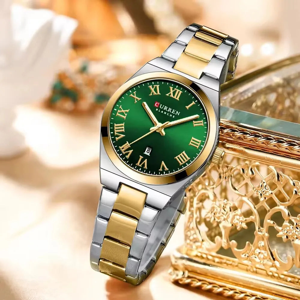 “Luxury Fashion Women’s Watch, Waterproof Quartz, Stainless Steel Elegant Timepiece.”
