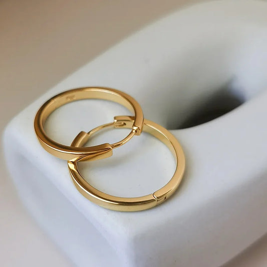 “Fashion Big Round Hoop Earrings, Shiny Circle Jewelry for Women, Party Style”