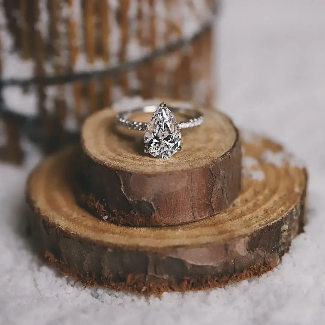 “925 Sterling Silver 2CT Engagement Ring, Cubic Zirconia Wedding Promise Jewelry.”