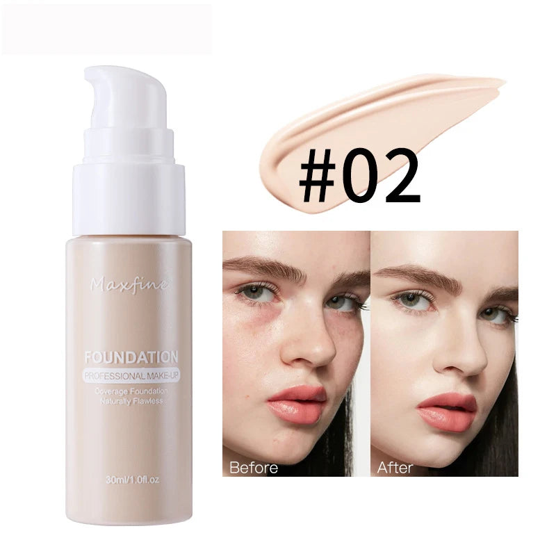 “Liquid Foundation – Effective Concealer, Waterproof, Sweat-Resistant for Professional Makeup”