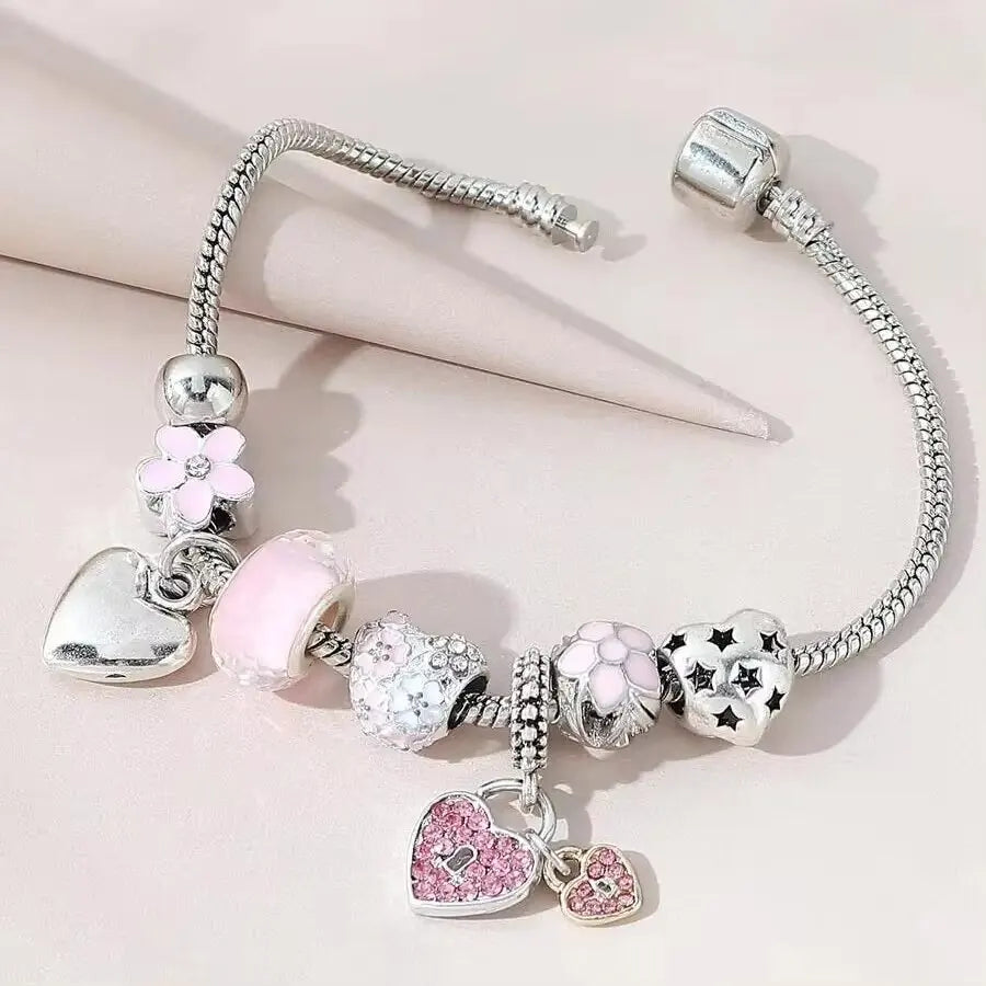 “Women’s Multi Element Beaded Love Bracelet Daily Party Holiday Jewelry Gift.”