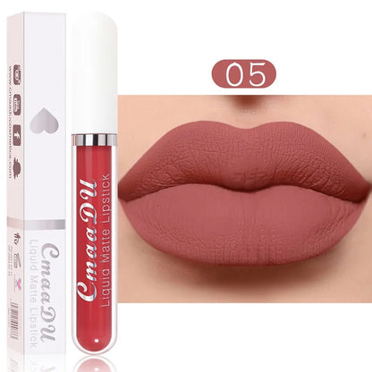 “Sexy Long-Lasting Velvet Matte Lip Gloss – Waterproof, Non-Stick, Liquid Lipstick for Women”
