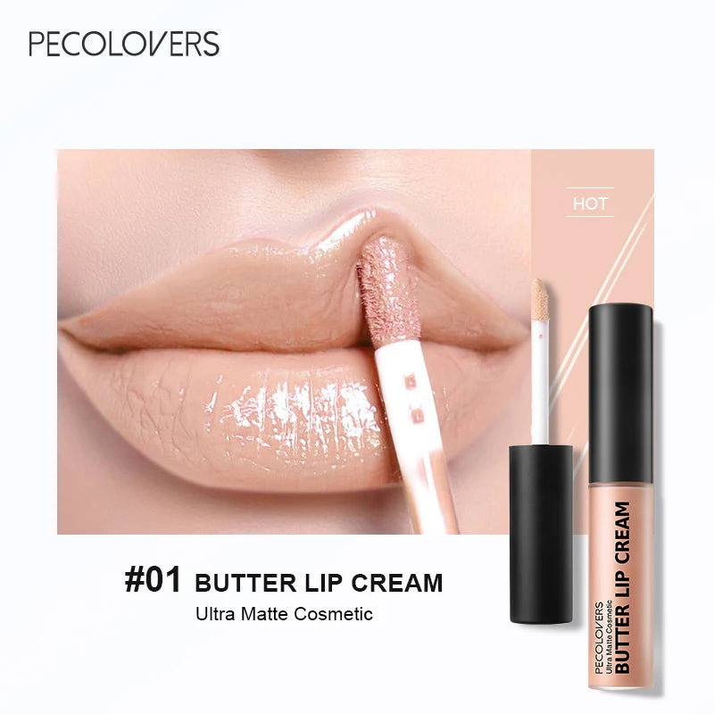“1PC Butter Gloss Lip Gloss - Long-Lasting, Hydrating Nude Lip Makeup.”