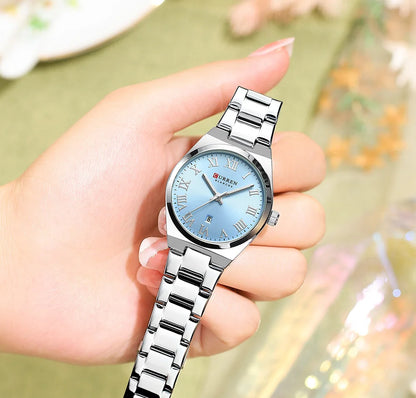 “Luxury Fashion Women’s Watch, Waterproof Quartz, Stainless Steel Elegant Timepiece.”