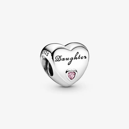 “925 Silver Family Charm Pendant - Sparkling Boy/Girl Bead for Pandora Bracelet.”