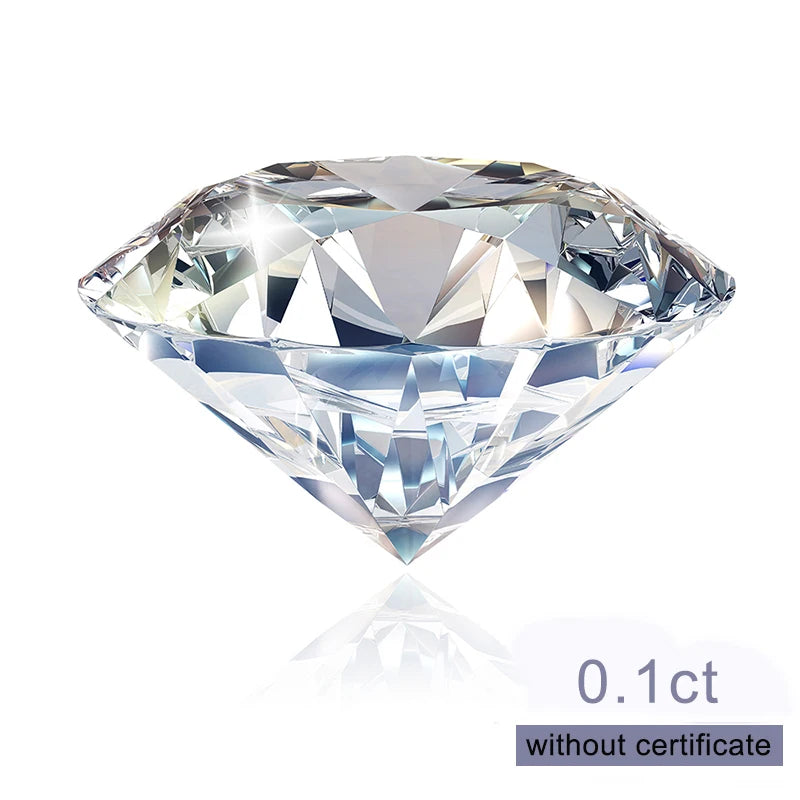 “Certified lab-grown moissanite gemstones, pass diamond tester, ideal for fine jewelry.”
