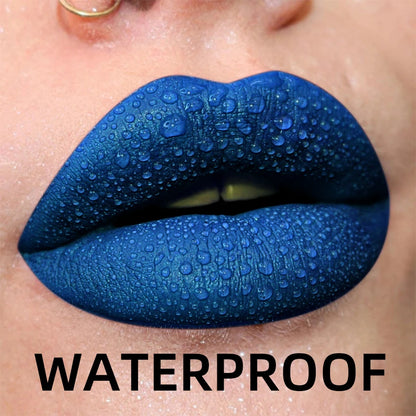 “19-Color Matte Velvet Lip Gloss – Waterproof Liquid Lipstick, Nude to Black Shades”