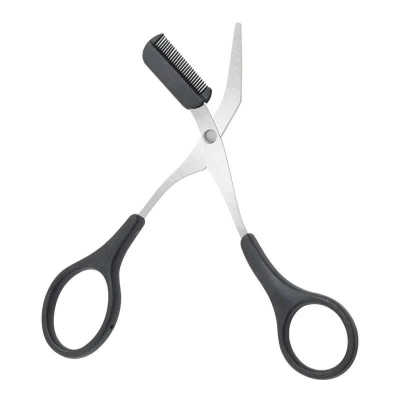 “Stainless Steel Eyebrow Trimmer: Comb, Shape, and Perfect Your Look Safely.”