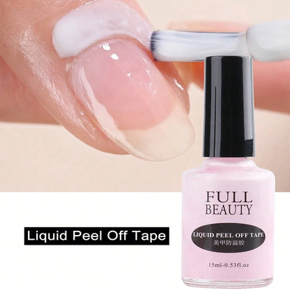 “15ml peel off latex, antifreezing nail liquid, edge protection, fast dry, nail care tool.”