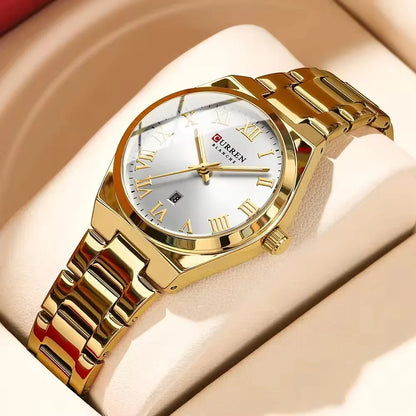 “Luxury Fashion Women’s Watch, Waterproof Quartz, Stainless Steel Elegant Timepiece.”
