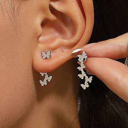 “Retro Geometric Square Triangle Stud Earrings for Women - Fashion Jewelry.”