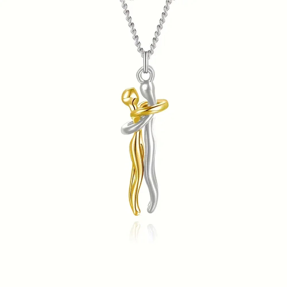 “Chic Black Heart Pendant Necklace for Couples – Elegant Love Symbol, Perfect for Party & Daily Wear.”