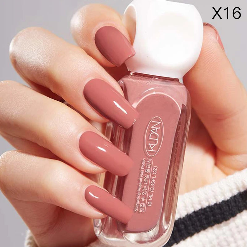 “10ml Water-Based Peel Off Nail Polish, Glitter Colors, Manicure Supplies”