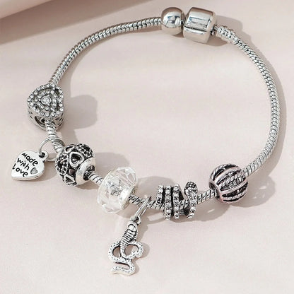 “Women’s Multi Element Beaded Love Bracelet Daily Party Holiday Jewelry Gift.”