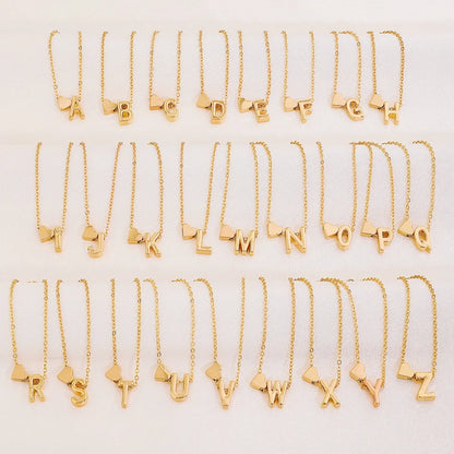 “Initial 26 Letter Heart Necklace for Women and Girls, Perfect Friendship Gift.”