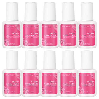 “Clear Nail Glue for False Nail Tips – Strong, Quick-Drying Adhesive for Perfect Nails”