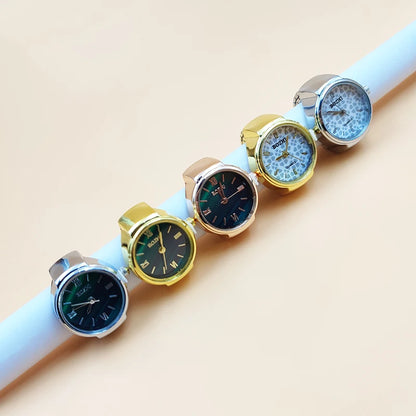 “Hot Selling Finger Watch Ring - Creative Alloy Quartz Watch for Men & Women.”