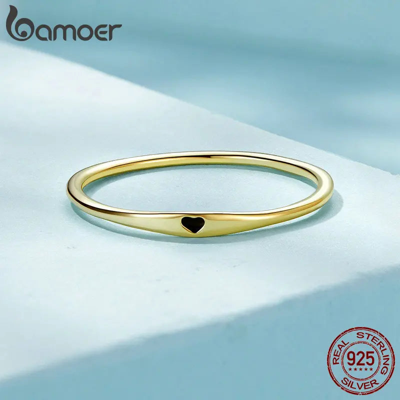 “Sterling Silver Carved Heart Wedding Band Stackable Promise Ring Women.”