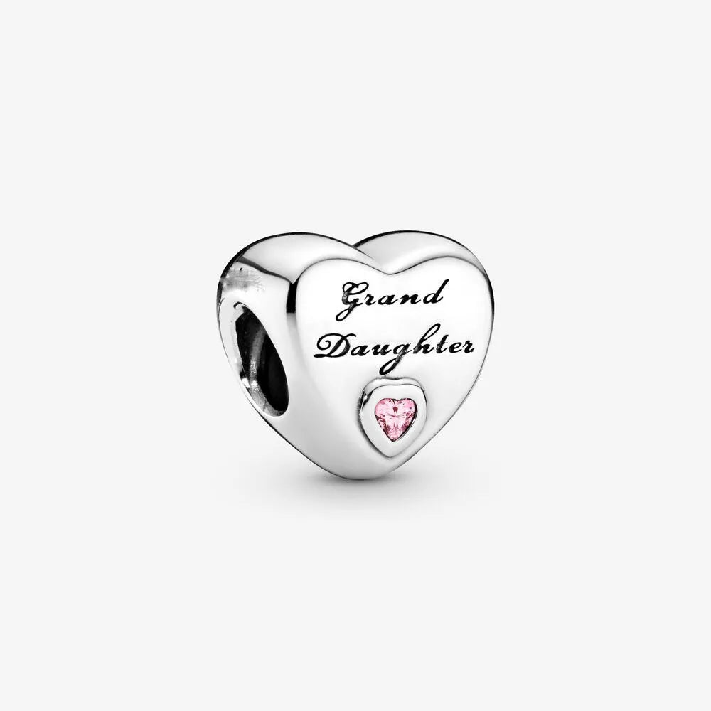 “925 Silver Family Charm Pendant - Sparkling Boy/Girl Bead for Pandora Bracelet.”