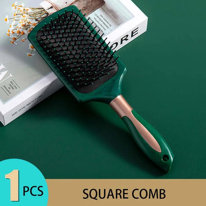 “KLINA hair massage air cushion brush, detangles, anti-static, salon styling tool.”