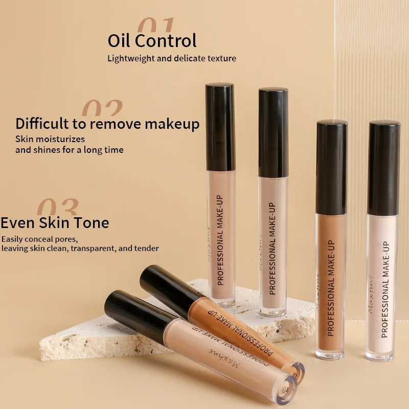 “High-Coverage Matte Liquid Concealer – Waterproof, Oil-Control, Moisturizing & Long-Lasting Face Makeup”