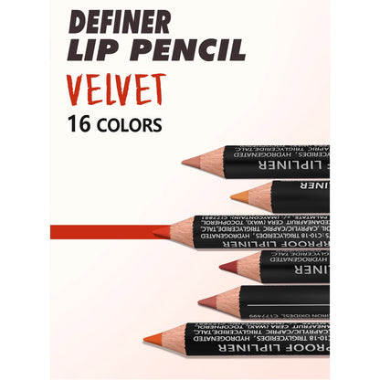 “14-Color Nude Matte Lipstick Pencil – Long-Lasting, Waterproof, High Pigmented Lip Liner”