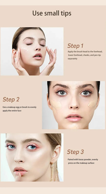 “High-Coverage Matte Liquid Concealer – Waterproof, Oil-Control, Moisturizing & Long-Lasting Face Makeup”