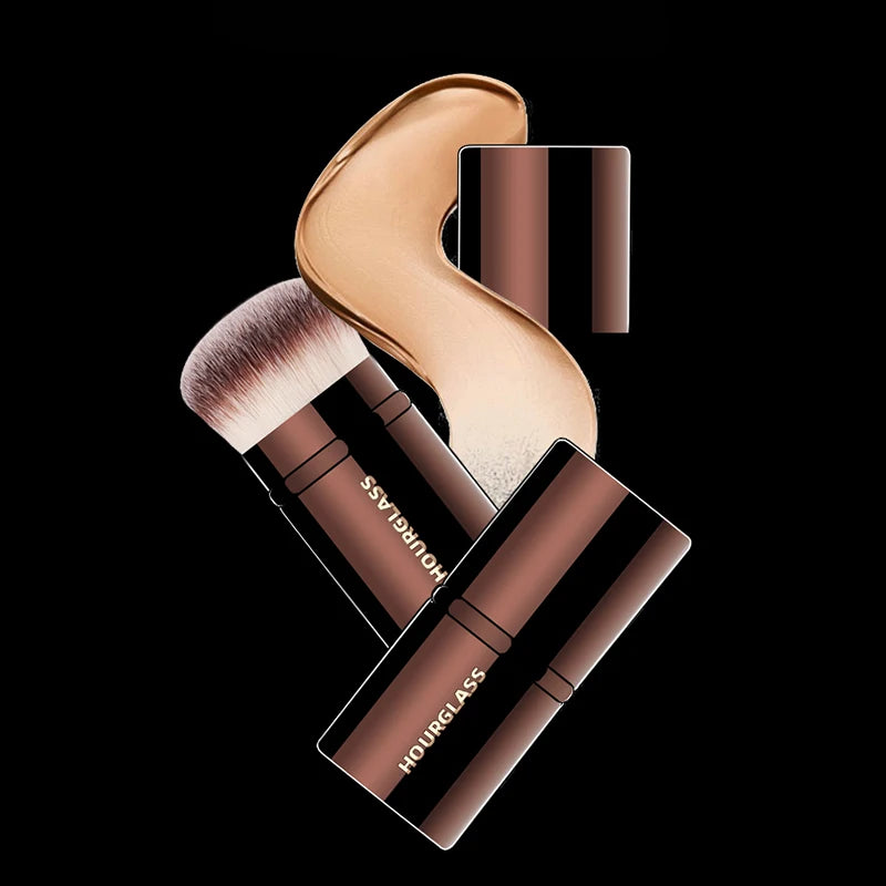 “Retractable Blush Brush, Soft Fiber Hair, Skin-Friendly Design, Perfect for Makeup.”