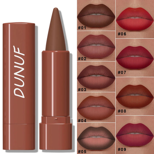 “Matte gradient lip liner for smooth application, defining elegant, long-lasting lips.”