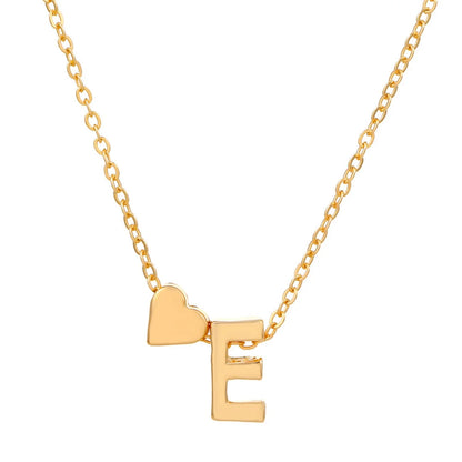 “Initial 26 Letter Heart Necklace for Women and Girls, Perfect Friendship Gift.”