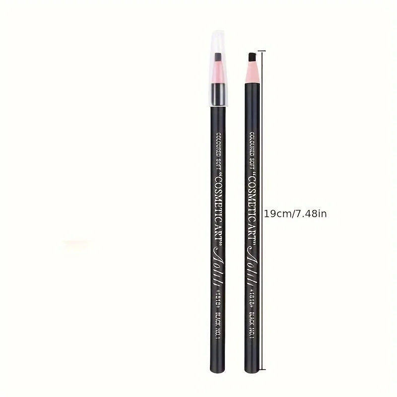 “Pull-line eyebrow pencil: no sharpening, natural color, sweat-proof, smudge-proof.”