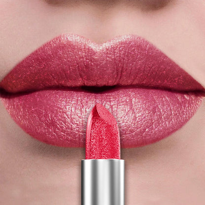 “21-Color Metallic Lipstick – Bold, Glittery, Long-Lasting Pearlescent Matte Lip Tint”