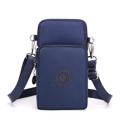 “New women’s nylon phone bag, coin purse, small crossbody, travel wallet.”