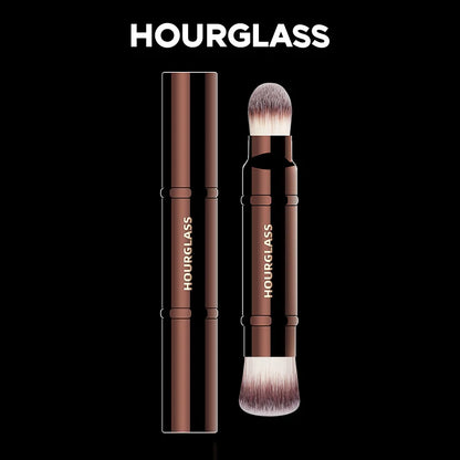 “Retractable Double-Ended Complexion Brush with Soft Fiber Hair, Fashion Face Brush.”