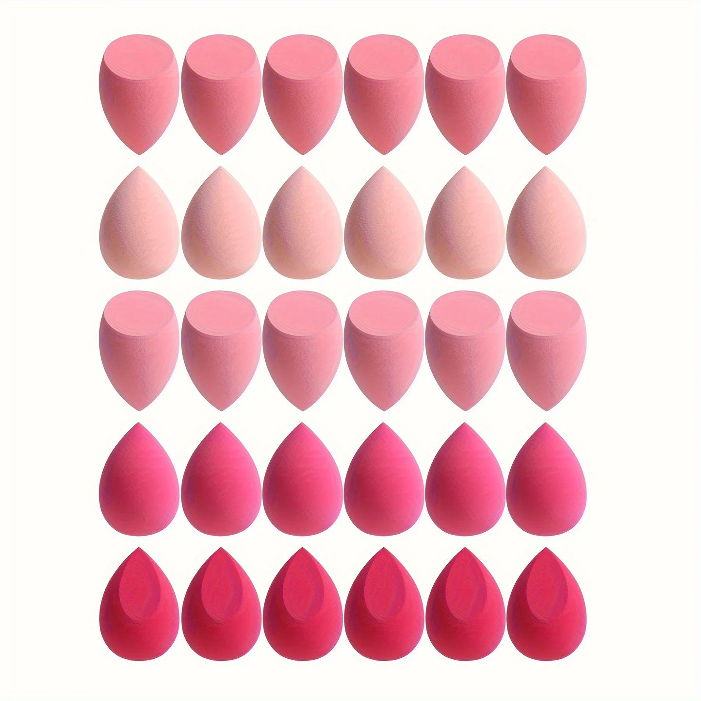 “7/18-piece makeup sponge set, dual-use for liquid and powder application.”